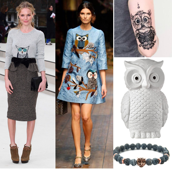 il gufo: moda, design e tatuaggi