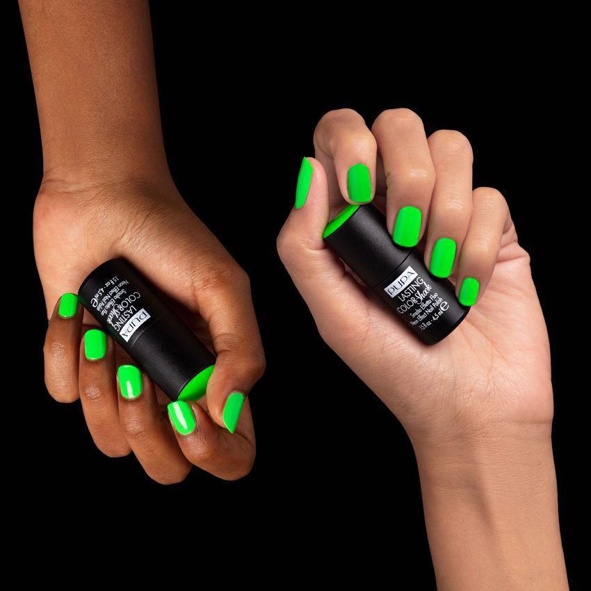 smalto fluo verde pupa